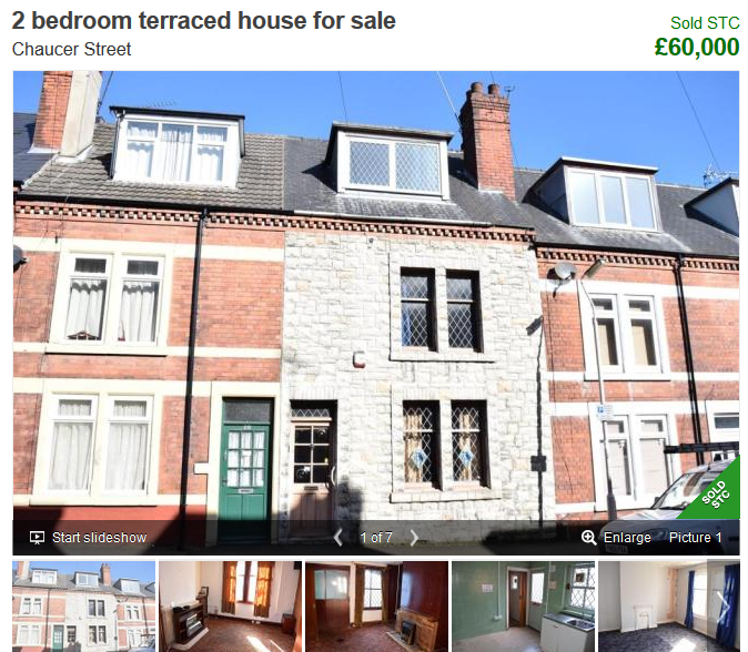 Bargain property for sale in Mansfield